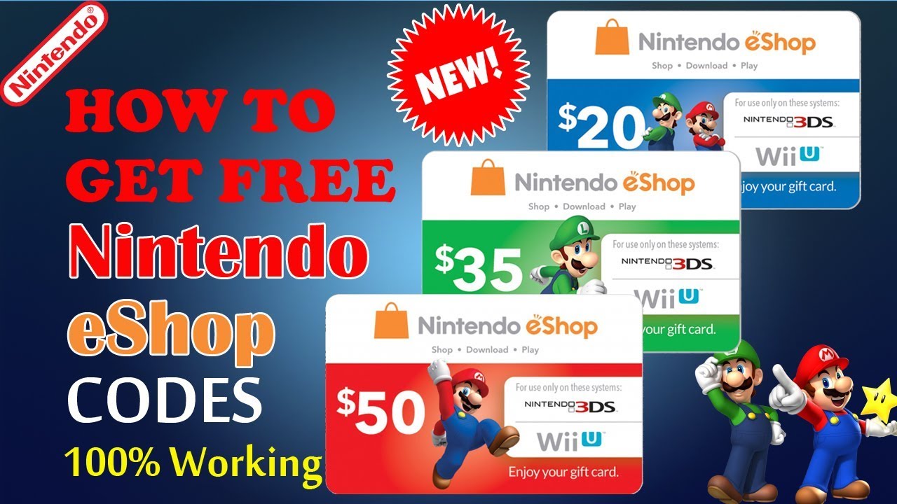 Free nintendo switch eshop codes generator